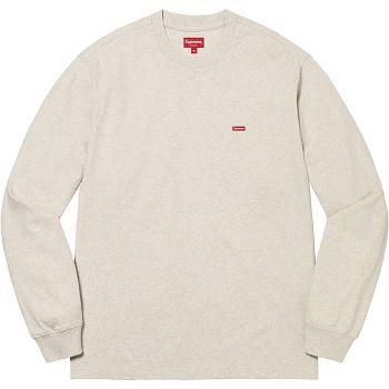 Beige Supreme Small Box L/S Tee Sweaters | AU353EX