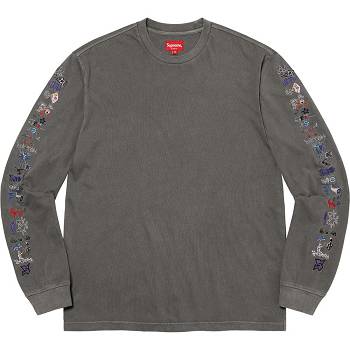 Black Supreme AOI Icons L/S Top Sweaters | AU322BC