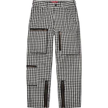 Black Supreme Gingham Flight Pant Pants | AU402MA