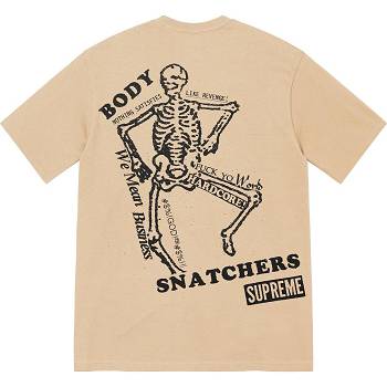 Brown Supreme Body Snatchers Tee T Shirts | AU250RW