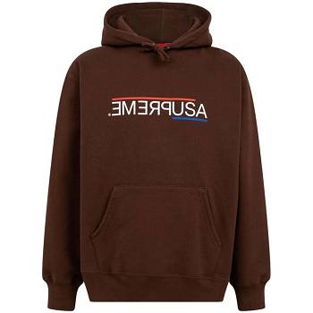Brown Supreme USA Hoodie | AU510RW
