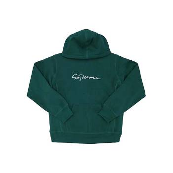 Green Supreme Classic Script Hooded Sweatshirts | AU278YU