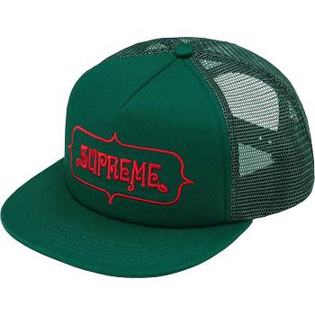 Green Supreme Highest Mesh Back 5-Panel Hats | AU137XF