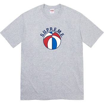 Grey Supreme League Tee T Shirts | AU243VD