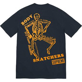 Navy Supreme Body Snatchers Tee T Shirts | AU252YU