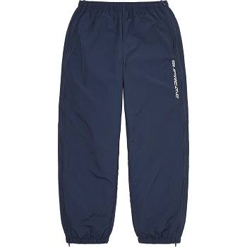 Navy Supreme Full Zip Baggy Warm Up Pant Pants | AU440SO