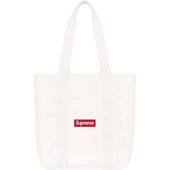 White Supreme Canvas Tote Bags | AU176IS