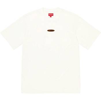 White Supreme Oval Logo S/S Top Sweaters | AU349NB