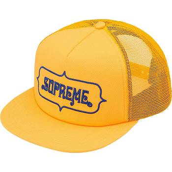Yellow Supreme Highest Mesh Back 5-Panel Hats | AU139VD